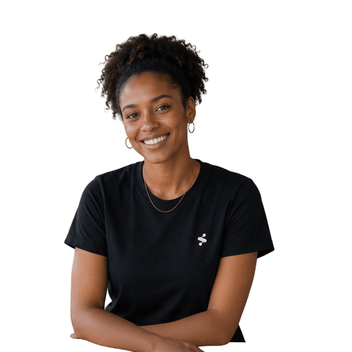 Headshot of Zara Mitchell, transparent background.